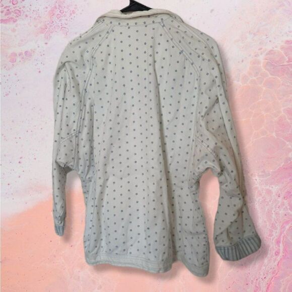 Lavon by Cheerful Corp Vintage 80s White Denim Embroidered Bomber Jacket sz M - Picture 4 of 6